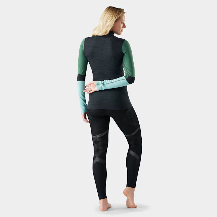 Smartwool Merino Women's Intraknit? Thermal Merino Base Layer Colorblock 1/4 Zip - Image 2