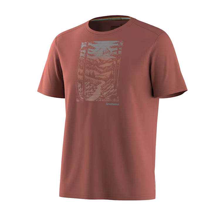 Smartwool Merino Men's Winding Trail Active Short Sleeve Graphic Tee - Image 2