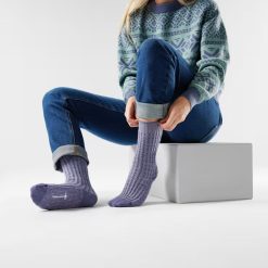 Alternative view of Smartwool Merino Women's Everyday Cozy Waffle Press Crew Socks