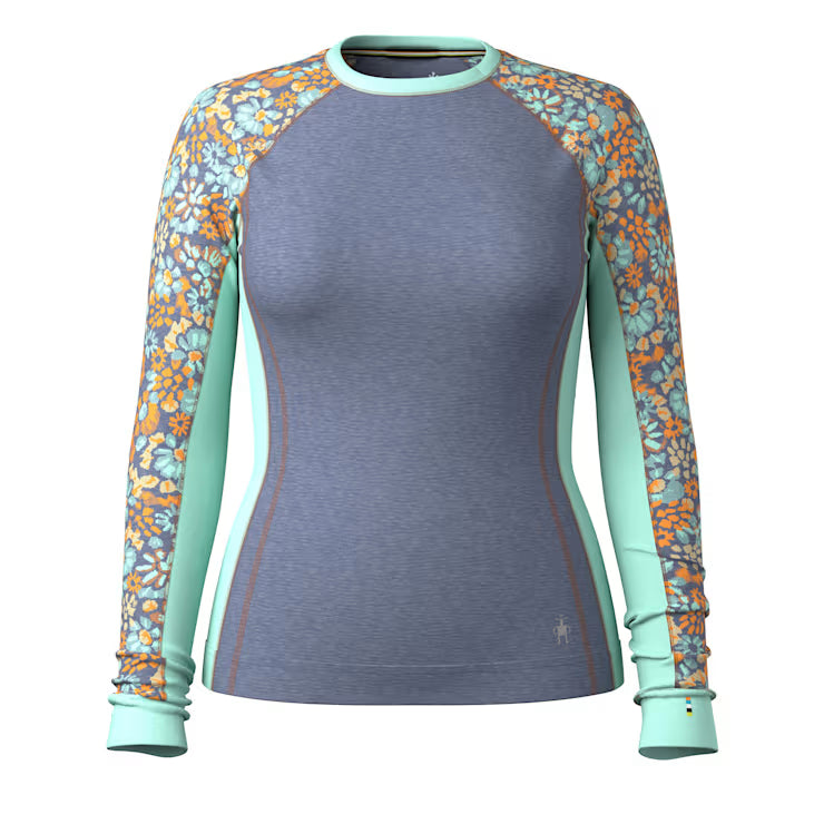 Smartwool Merino Women's Classic Thermal Merino Base Layer Colorblock Crew - Image 3