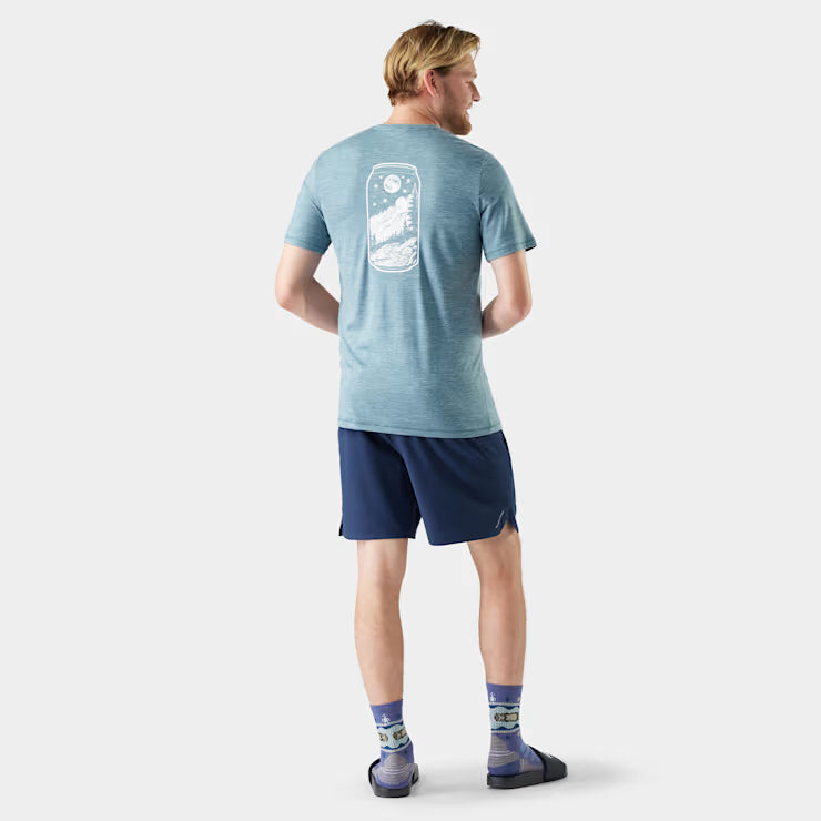 Smartwool Merino Men's Merino Hemp Blend Peak Pints Short Sleeve Graphic Tee - Image 2