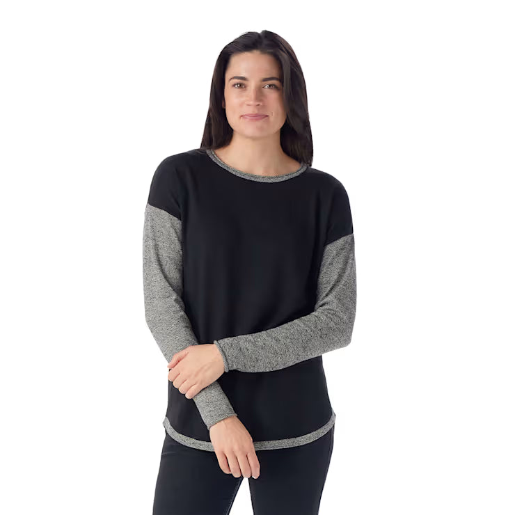 Smartwool Merino Women's Shadow Pine Colorblock Crew Sweater