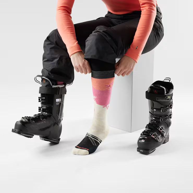 Smartwool Merino Women's Ski Snowpocalypse Pattern Over The Calf Socks - Image 2