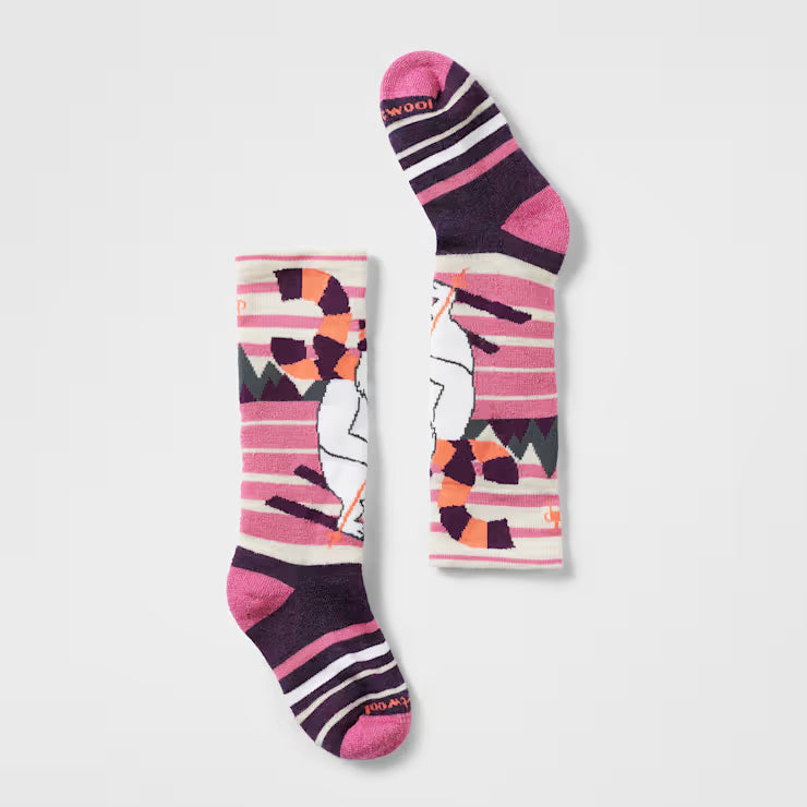 Smartwool Merino Kids' Wintersport Yeti Pattern Over The Calf Socks