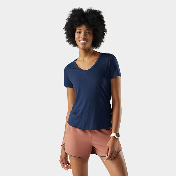 Smartwool Merino Women's Active Ultralite V-Neck Short Sleeve