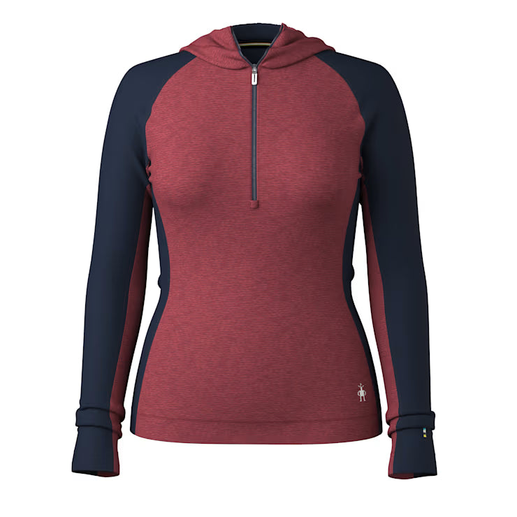 Smartwool Merino Women's Classic Thermal Merino Base Layer 1/2 Zip Hoodie - Image 2