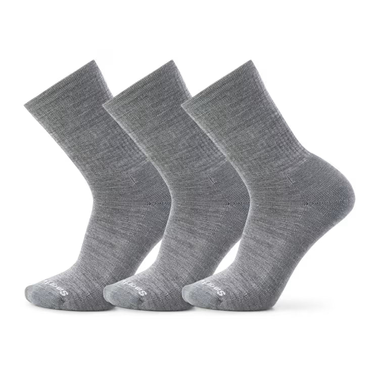 Smartwool Merino Everyday Solid Rib Crew Socks 3-Pack