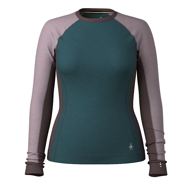 Smartwool Merino Women's Classic Thermal Merino Base Layer Colorblock Crew - Image 2