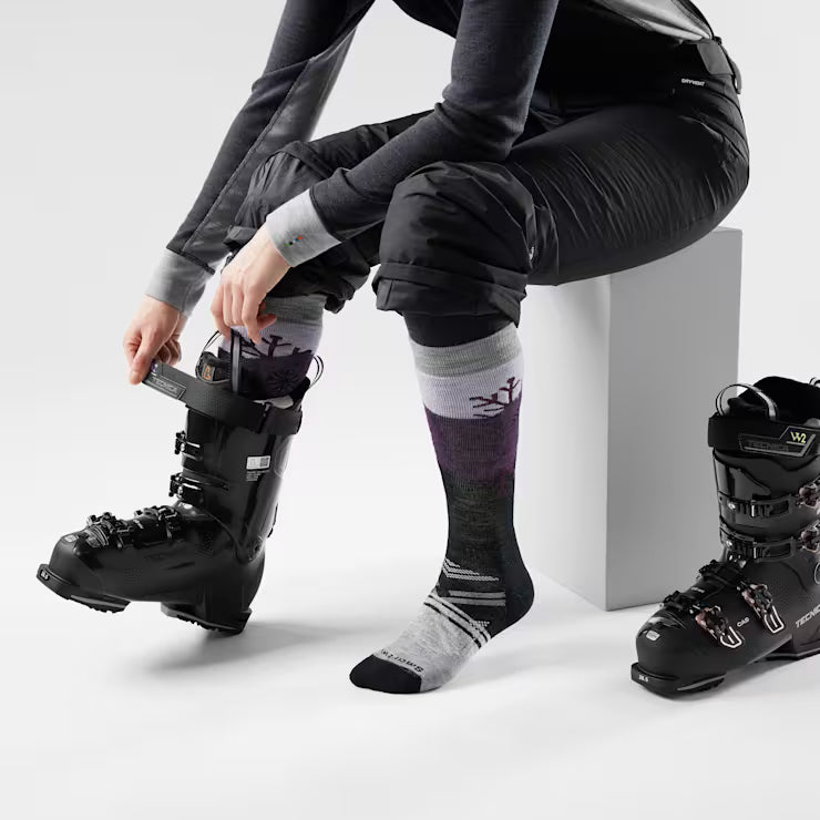 Smartwool Merino Women's Ski Snowpocalypse Pattern Over The Calf Socks - Image 2
