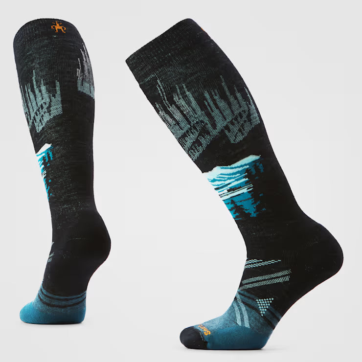 Smartwool Merino Women's Ski Alpine Auroras Over The Calf Socks