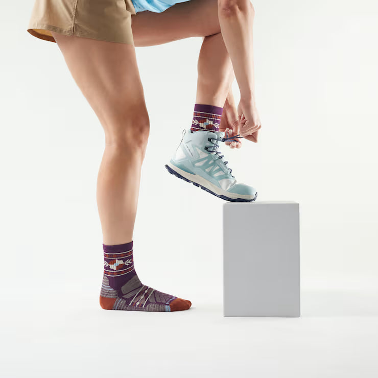 Smartwool Merino Women's Hike Retro Floral Mid Crew Socks - Image 2