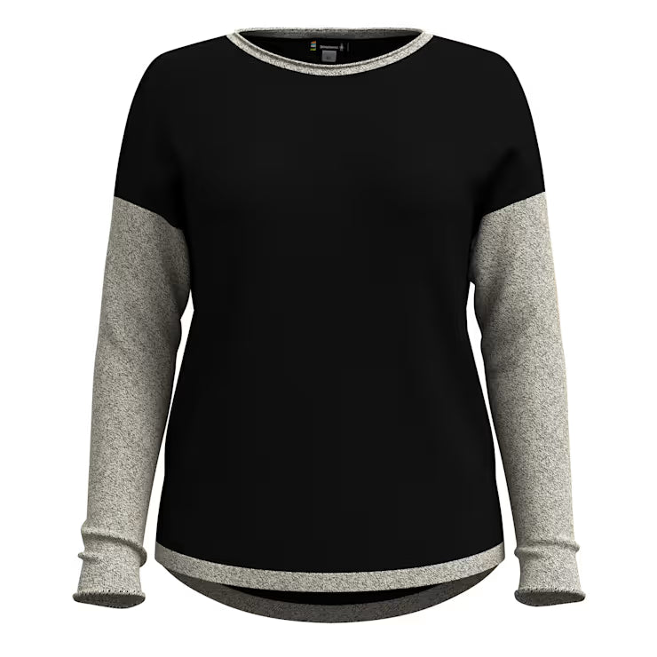 Smartwool Merino Women's Shadow Pine Colorblock Crew Sweater - Image 3