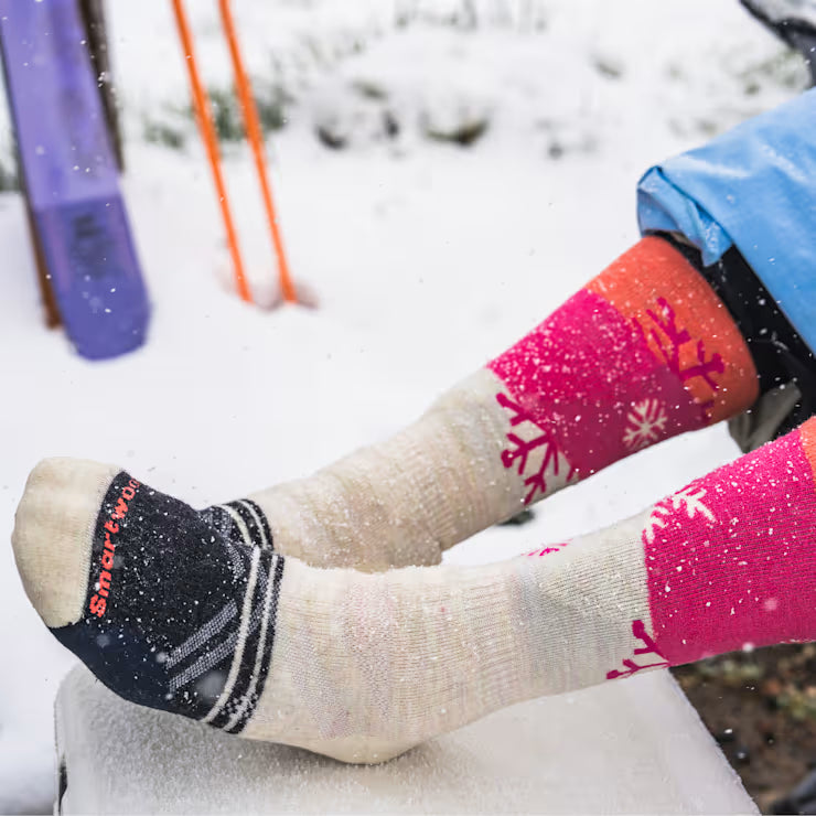 Smartwool Merino Women's Ski Snowpocalypse Pattern Over The Calf Socks - Image 4